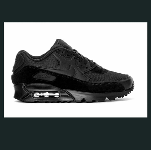 Nike Shoes | 1 Hr Sale Air Max 90 Triple Black | Poshmark Mens Nike Air Max 90 Liquid Gold Metal Trainers | nike air